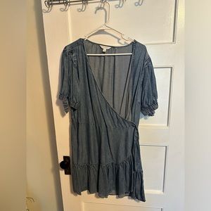 Lauren Conrad denim wrap dress size xl